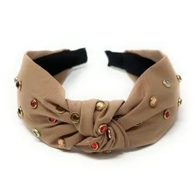 Neutral Jeweled Headband