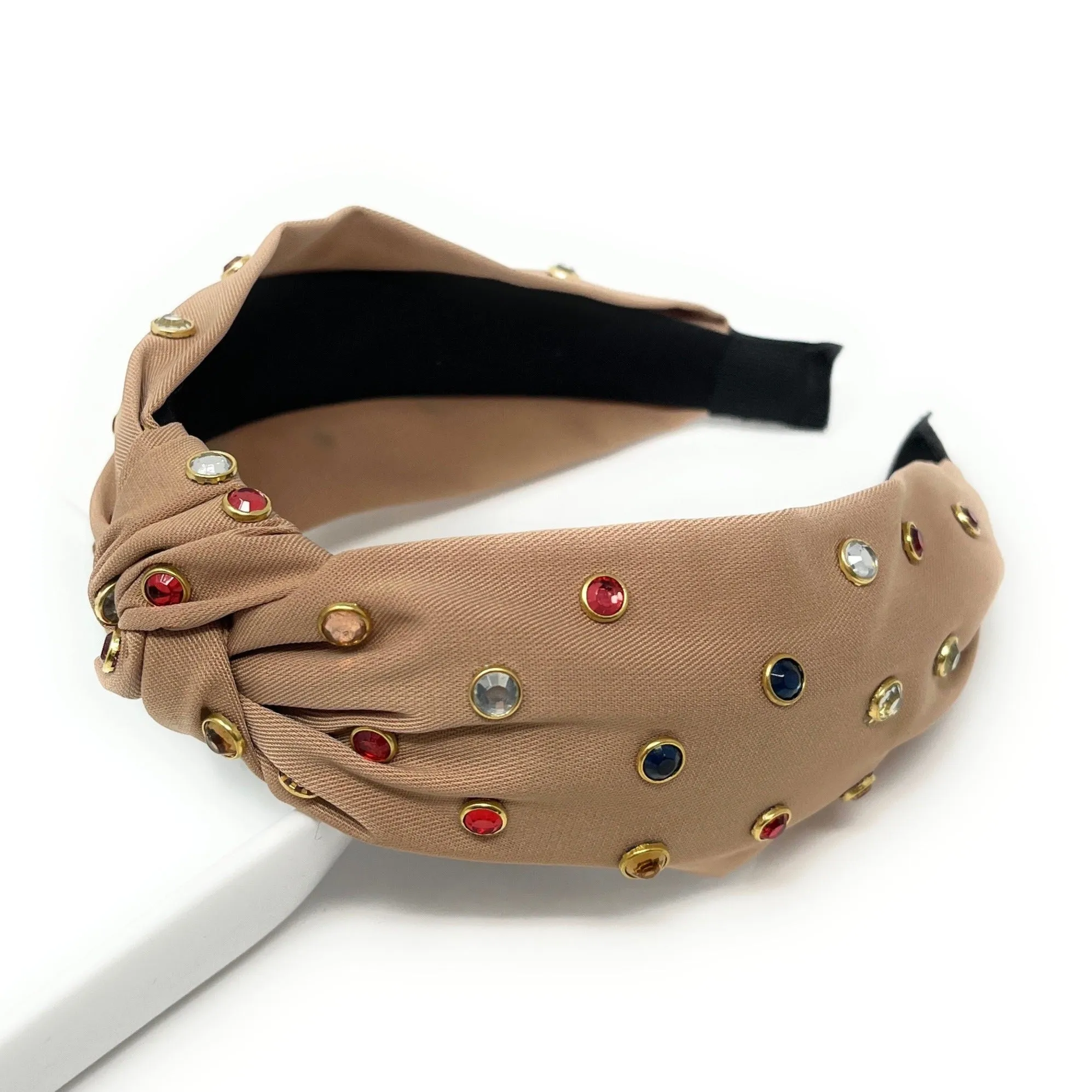 Neutral Jeweled Headband