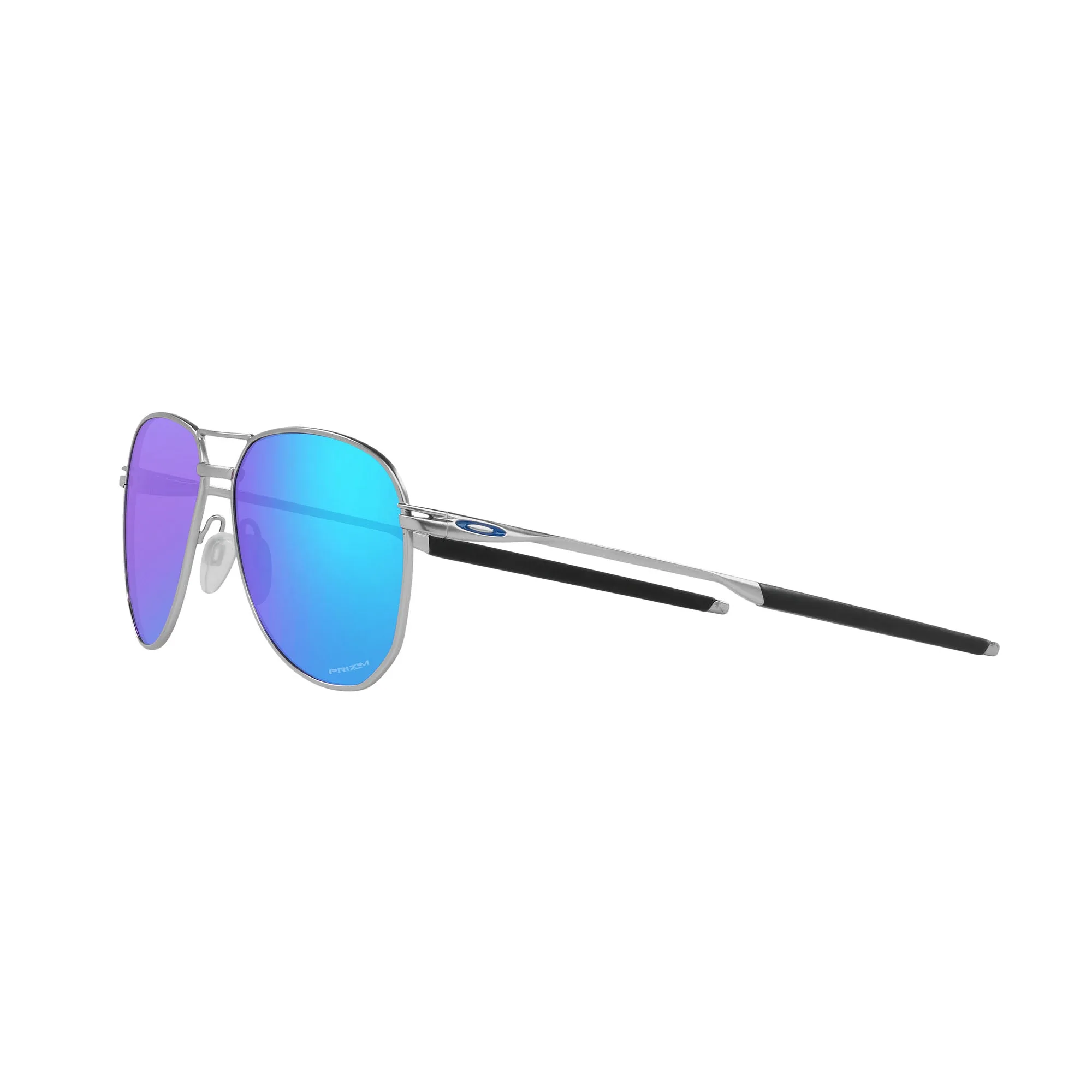 Oakley OO4147-0357 Contrail Sunglasses Satin Chrome Frame w Prizm Sapphire Lens