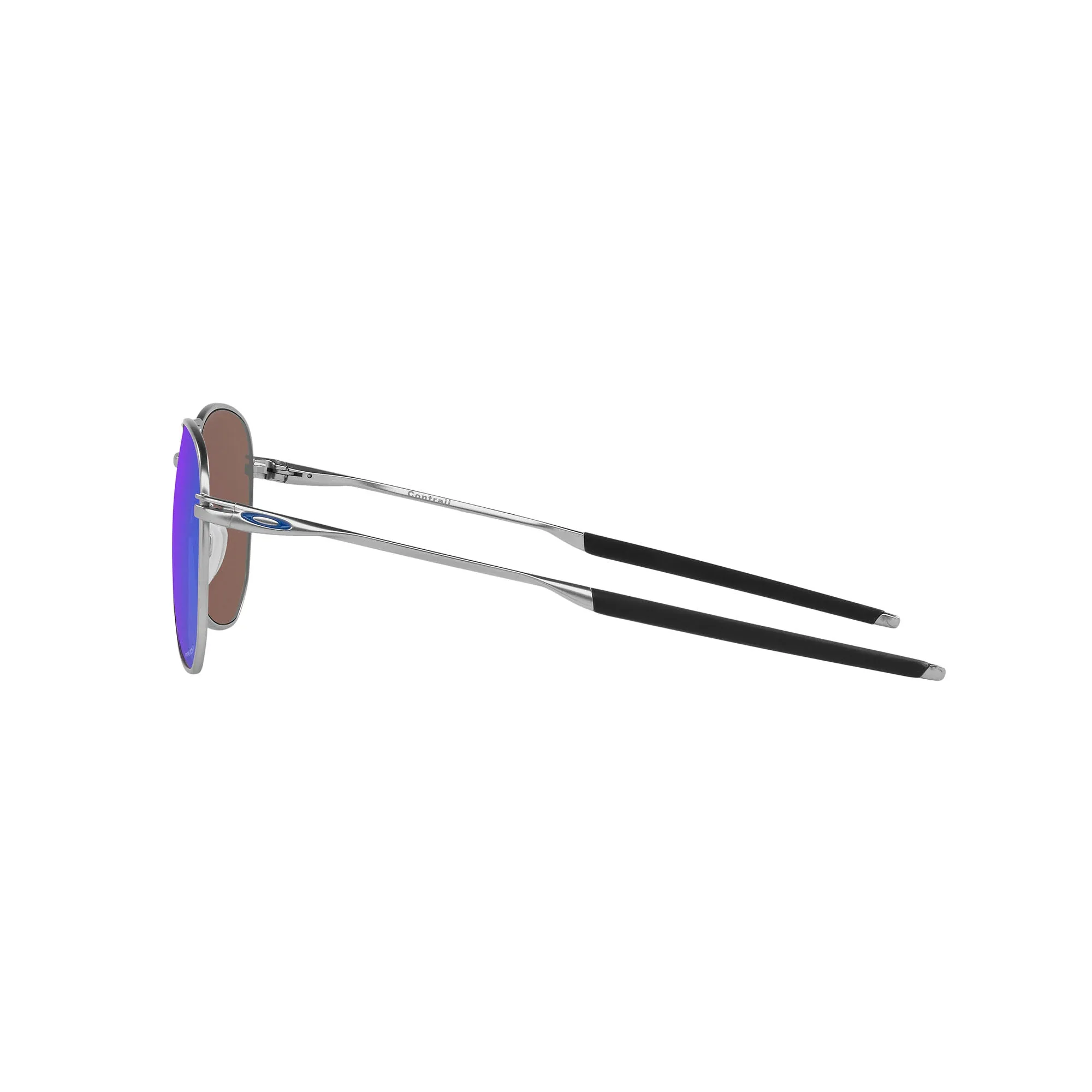 Oakley OO4147-0357 Contrail Sunglasses Satin Chrome Frame w Prizm Sapphire Lens