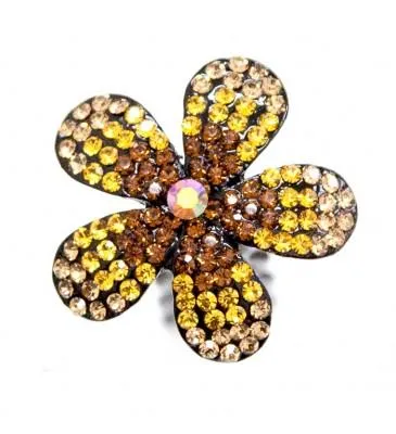 Ombre Crystal Flower Hair Stick