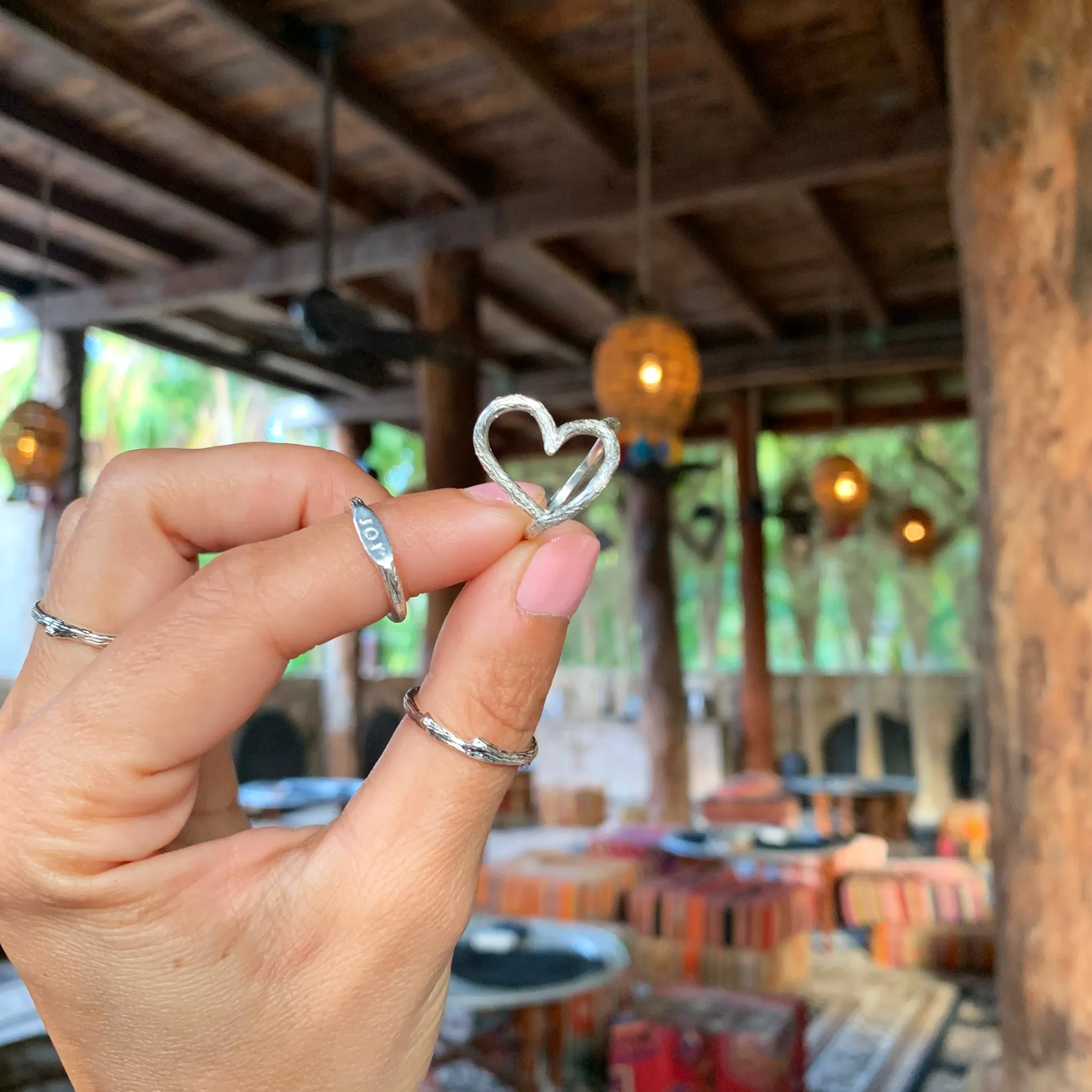 Open Heart Ring | Sterling | final sale