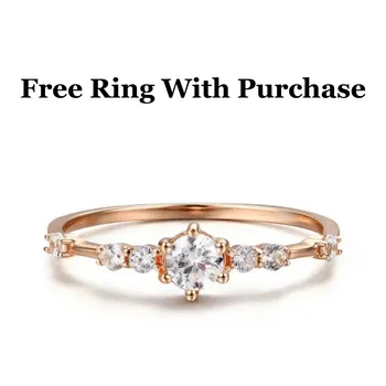 Peach Sapphire Three Stones Ring