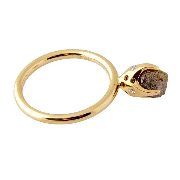 Rough Rock diamond ring