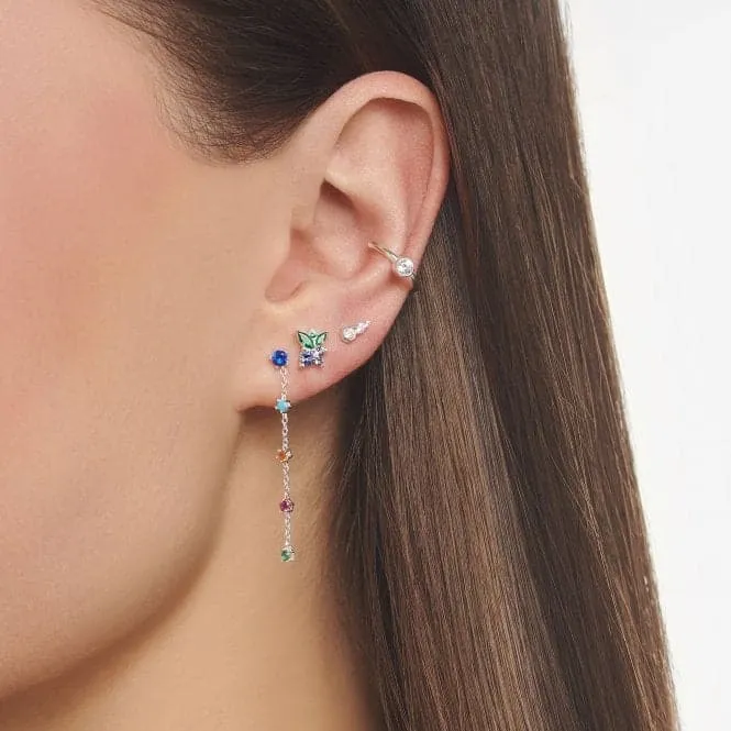 Silver Blueberry Single Ear Stud H2192-699-7