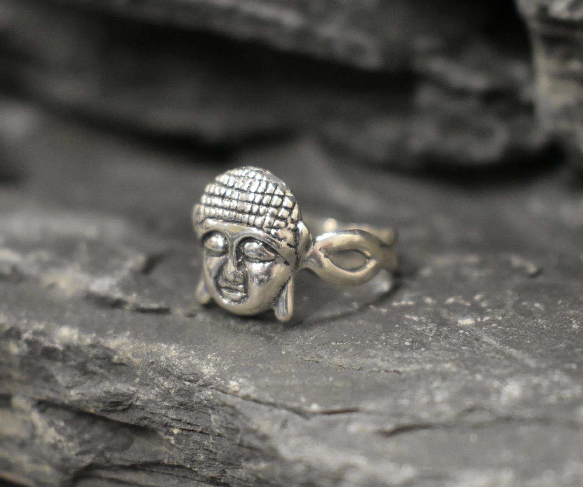 Silver Buddha Ring - Silver Buddhist Ring - Silver Symbolic Ring