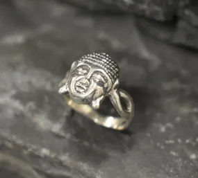 Silver Buddha Ring - Silver Buddhist Ring - Silver Symbolic Ring