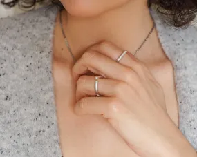 Silver Soft Open Corners Ring