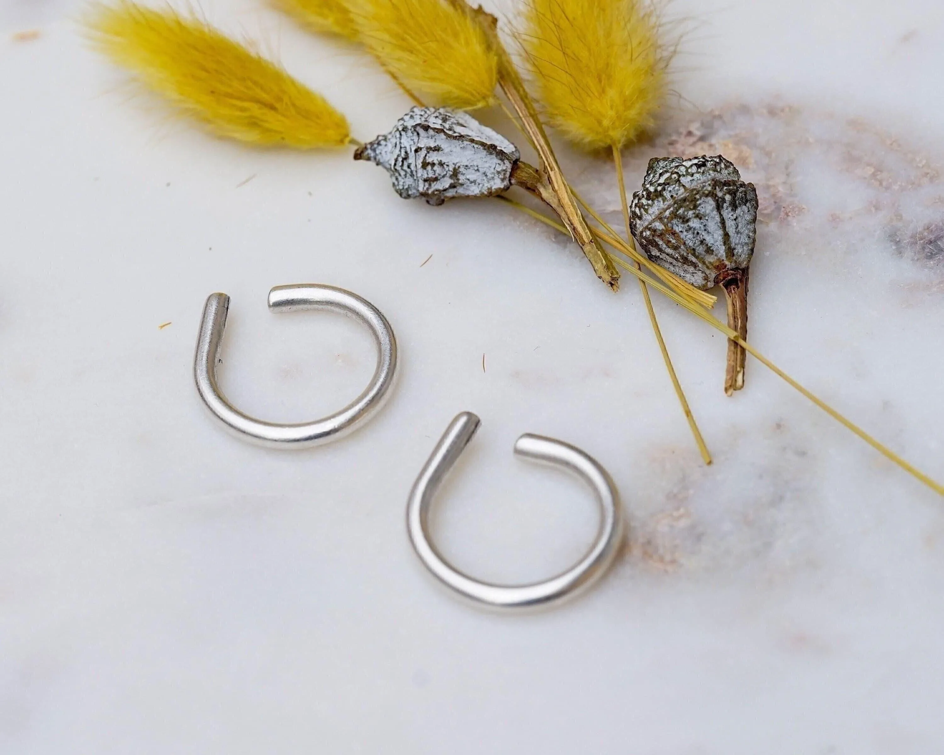 Silver Soft Open Corners Ring
