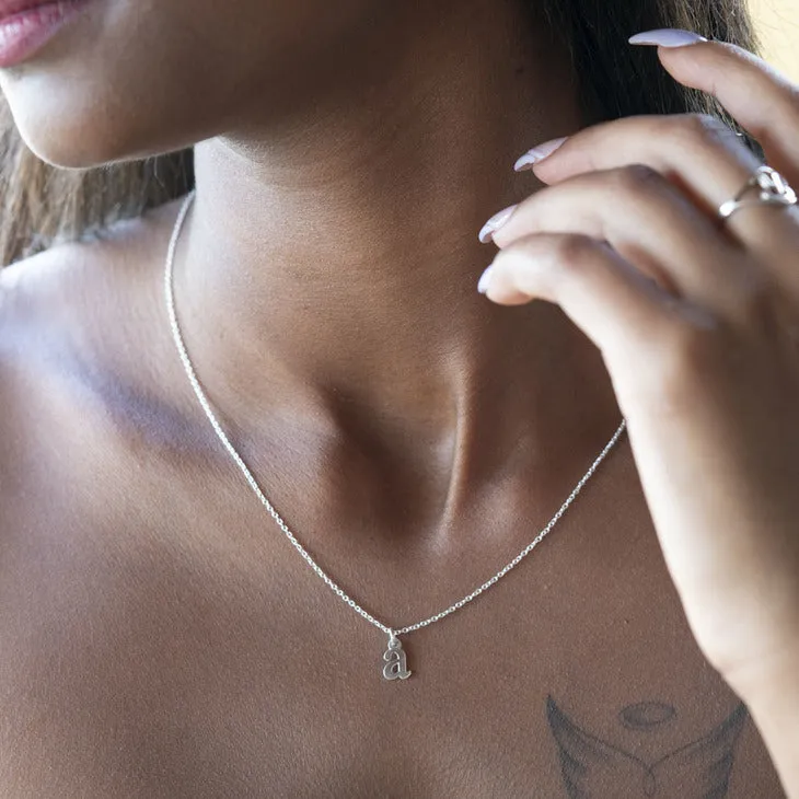 Small Initial Necklace