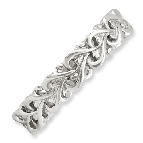 Sterling Silver Stackable Expressions Intertwined Heart Ring