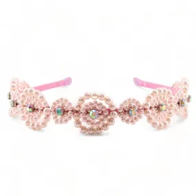 The Agatha Pink Pearl Girls Headband