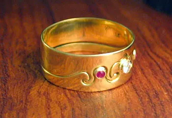 Tiara and Crown Engagement and Wedding Ring Set
