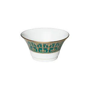 Tiara Peacock Blue & Gold Cereal Bowl