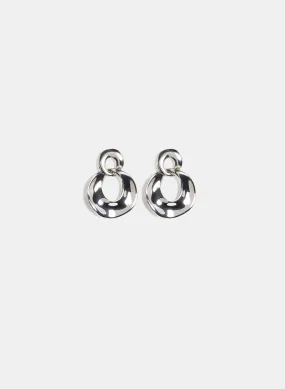 Tiered Interlocking Hoop Earrings