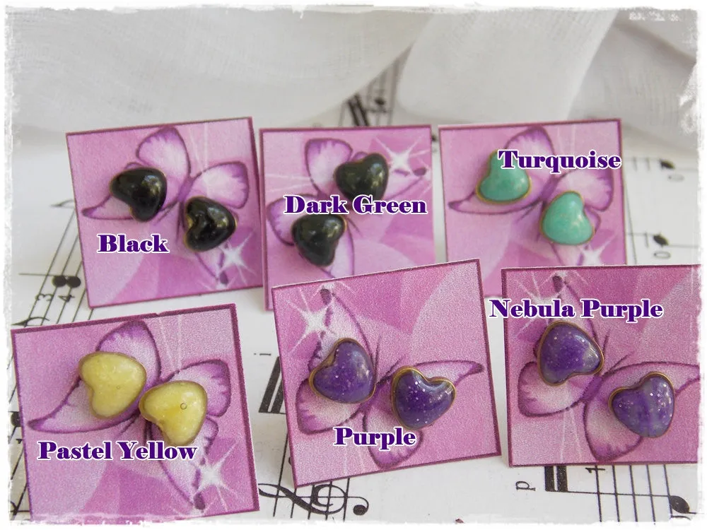 Tiny Heart Post Earrings