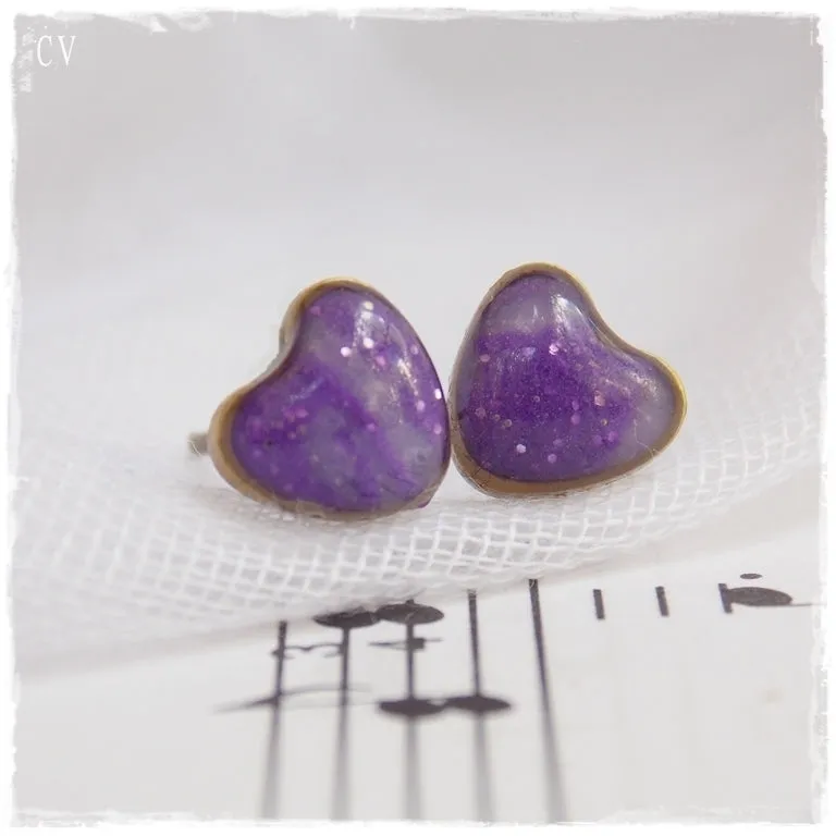 Tiny Heart Post Earrings
