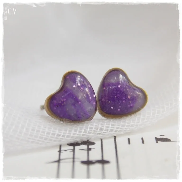 Tiny Heart Post Earrings