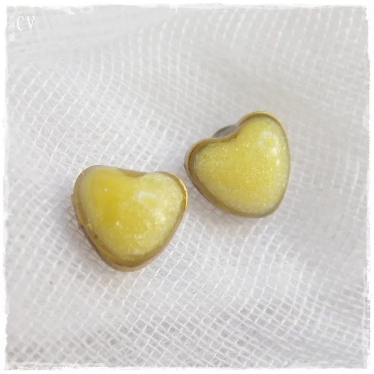 Tiny Heart Post Earrings