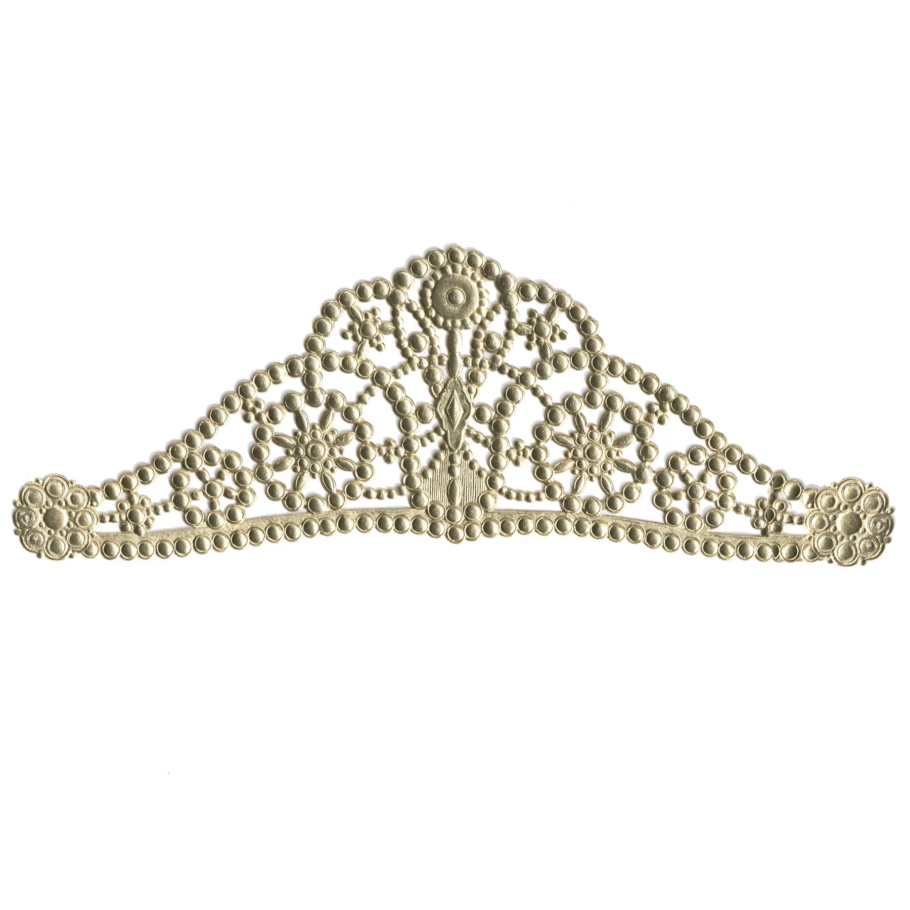 Wearable Large Tiara Crown, Dresden Paper Board