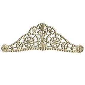 Wearable Large Tiara Crown, Dresden Paper Board