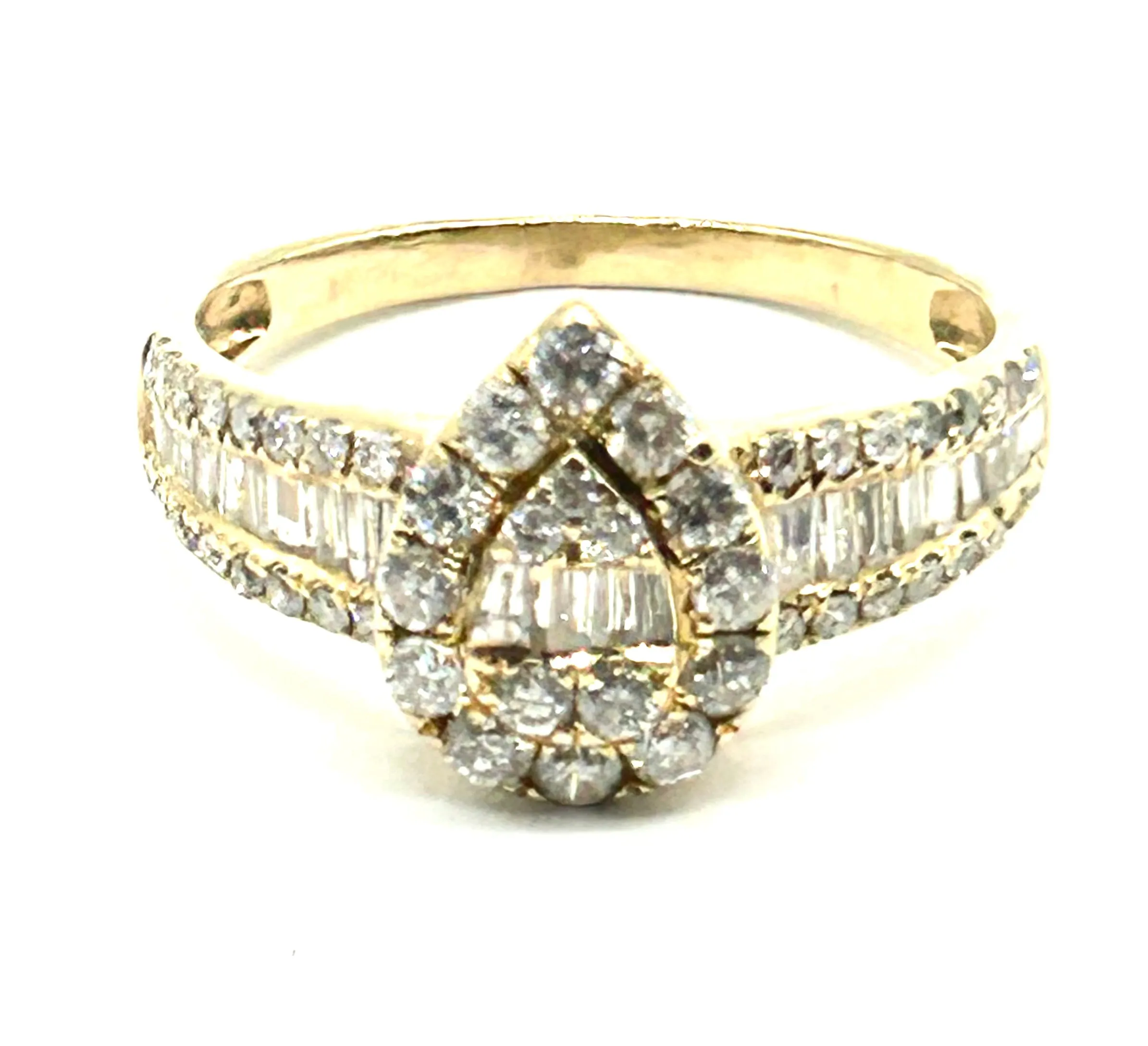 Women’s Diamond Pear Halo Ring